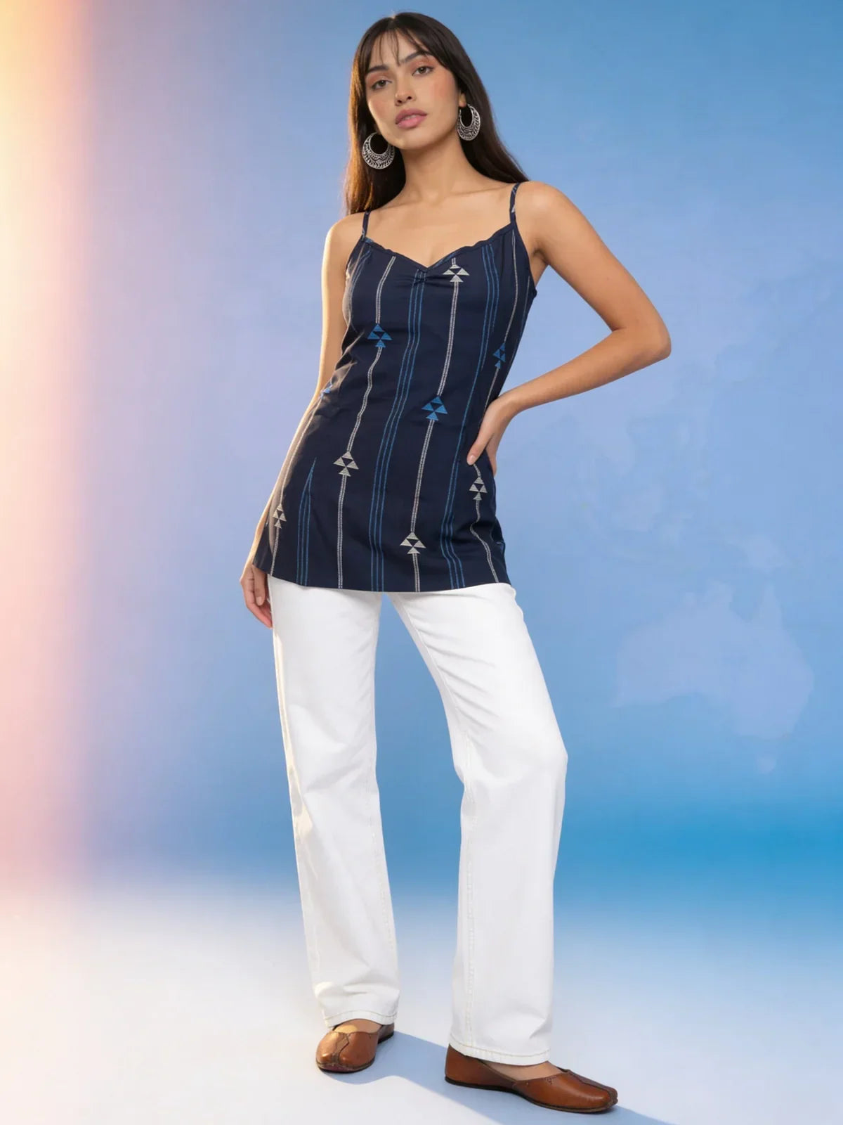 Rayon Printed Straight Tunic