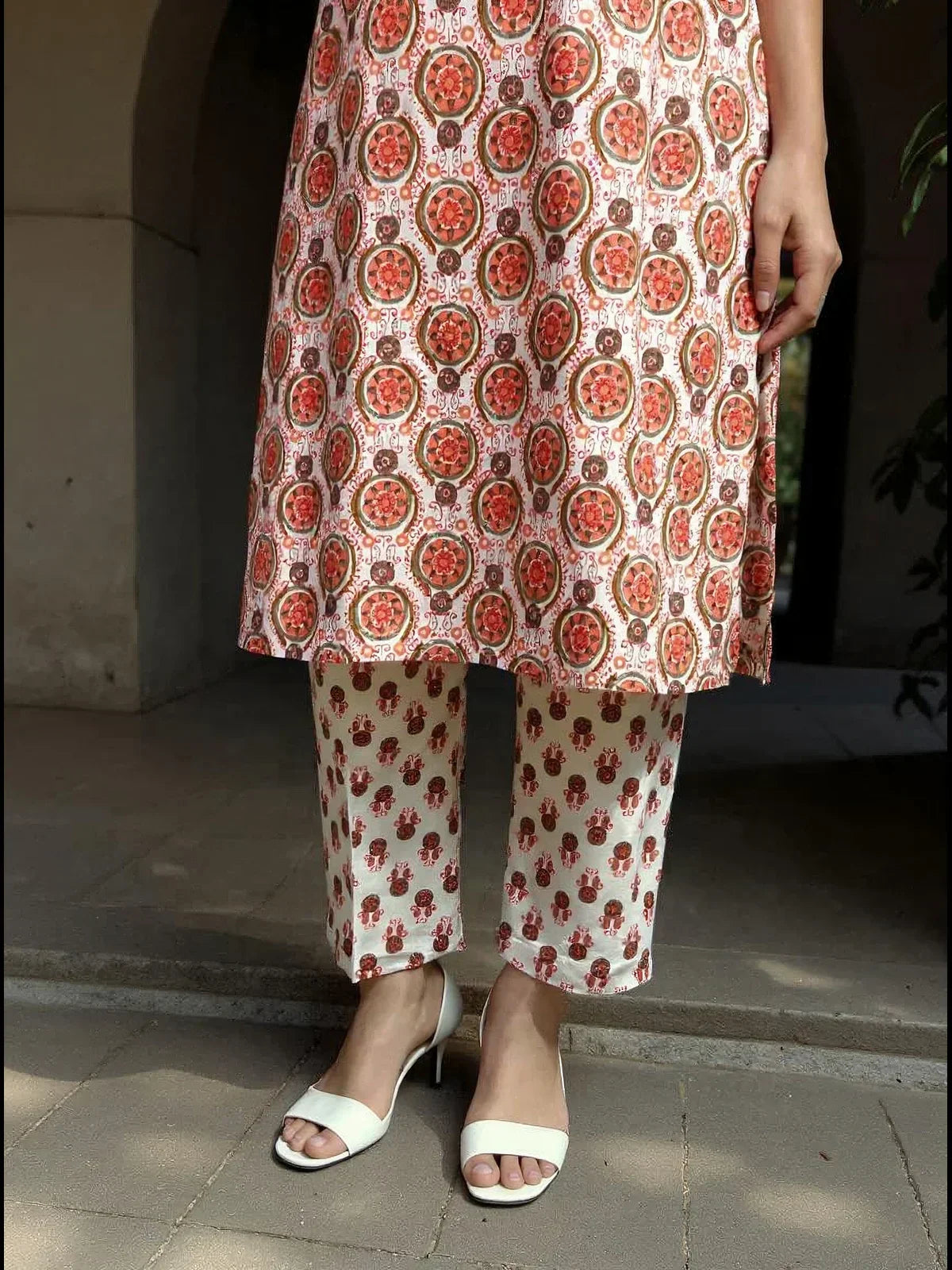 Rayon Embroidered Straight Calf Length Kurta with Pant