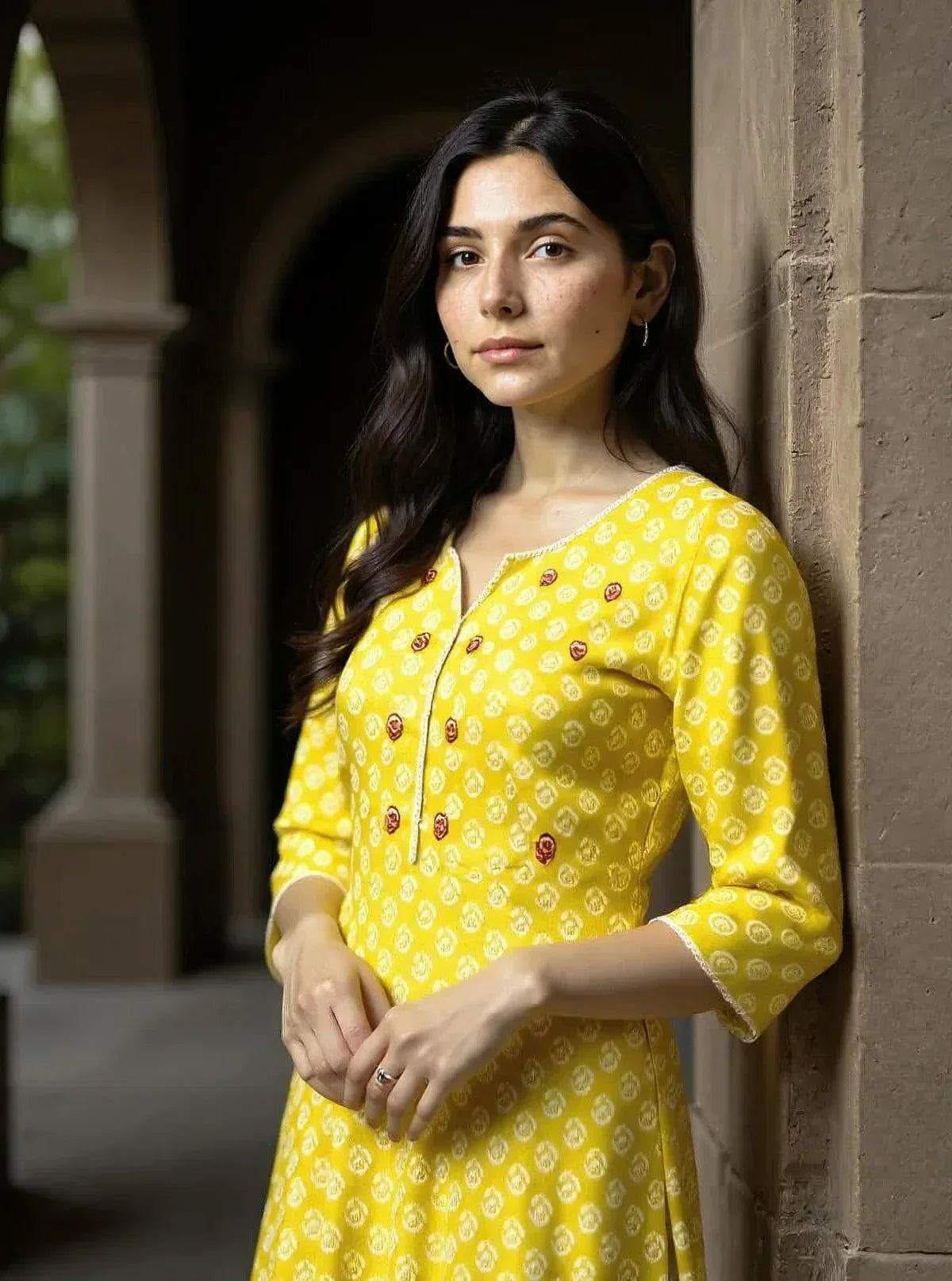Rayon Embroidered Straight Calf Length Kurta with Pant