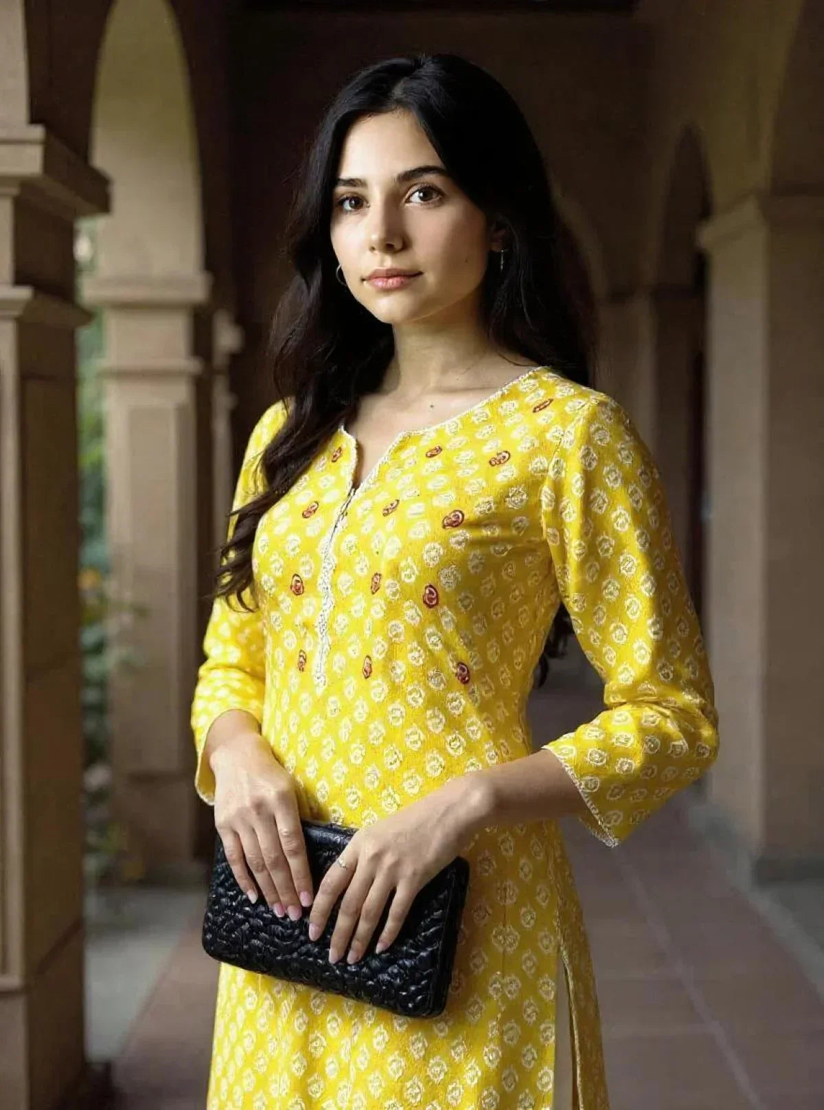 Rayon Embroidered Straight Calf Length Kurta with Pant